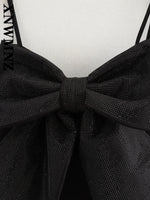 Load image into Gallery viewer, XNWMNZ 2024 Autumn New Woman Chic Sleeveless Vest Halter Top Party Female Black Crop Top Shoulder Gilet Slim Waistcoat
